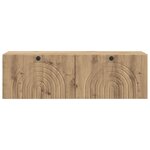 vidaXL Meuble TV mural 98 x 31 x 30 cm Chêne artisanal
