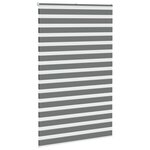 vidaXL Store zèbre gris foncé largeur du tissu 140 9 cm polyester