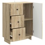 vidaXL Buffet Chêne Sonoma 66 x 34 5 x 90 cm Bois d'ingénierie