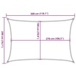 vidaXL Voile d'ombrage 160 g/m² Taupe 2x3 m PEHD