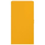 vidaXL Buffet jaune moutarde 34 5x39x73 cm acier