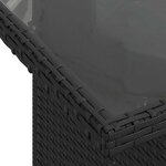 vidaXL Ensemble de canapé de jardin 8 Pièces Noir et Bleu polyrotin
