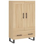vidaXL Buffet haut chêne sonoma 69 5x31x115 cm bois d'ingénierie