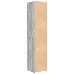vidaXL Buffet haut sonoma gris 40x42 5x185 cm bois d'ingénierie