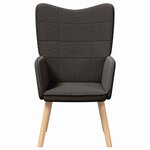 vidaXL fauteuil Gris foncé 62 x 67 x 95 5 cm Tissu Sherpa