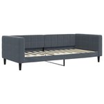 vidaXL Lit de jour avec matelas gris foncé 90x200 cm velours