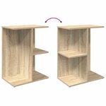 vidaXL Table de chevet chêne sonoma 46 5x29x61 cm bois d'ingénierie