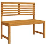 Set de bistro de jardin 3 pièces en bois massif d'acacia
