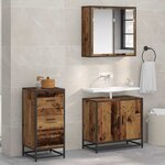 vidaXL Buffet Bois ancien 35.5 x 35 x 76 cm Bois d'ingénierie