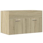vidaXL Armoire lavabo de salle de bain chêne sonoma bois d'ingénierie