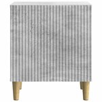 vidaXL Cabinet de chevet Gris béton 43 x 34 5 x 50 cm