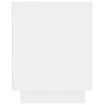 vidaXL Meuble TV blanc 102x35x45 cm bois d'ingénierie