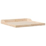 vidaXL Cadre de lit Marron 180 x 210 cm Bois massif en pin