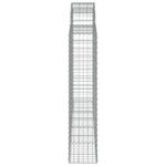 vidaXL Paniers à gabions arqués 20 Pièces 200x30x140/160 cm Fer galvanisé