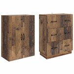 vidaXL Ensemble de Meubles 2 Pièces Bois ancien 66 x 34 5 x 87 cm