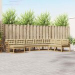 vidaXL Ensemble de canapés d'extérieur 8 Pièces Blanc et Beige