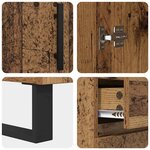 vidaXL Buffet Bois Ancien 69 5 x 34 x 90 cm Bois d'ingénierie et fer