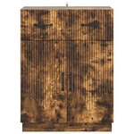 vidaXL Buffet Chêne fumé 66 x 34 5 x 87 cm Bois d'ingénierie