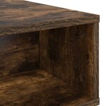 vidaXL Table basse Chêne fumé 80 x 46 x 35 cm Bois d'ingénierie