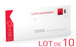 Prêt-à-Poster - Lettre Prioritaire - 20g - Format DL - Enveloppes en lot de 10