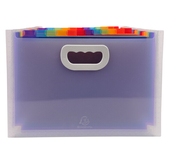 Trieur Valisette Maxi 24 compartiments polypropylène Crystal EXACOMPTA