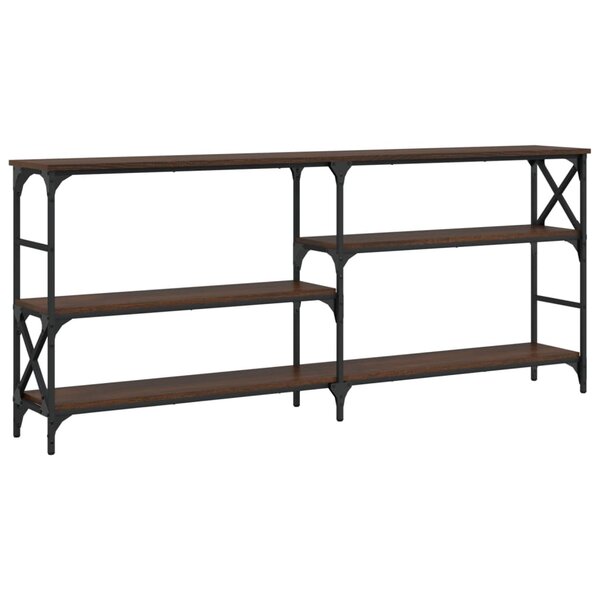 vidaXL Table console chêne marron 180x29x76 5 cm bois d'ingénierie