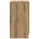 vidaXL Table de chevet chêne artisanal 39x35x65 cm bois d'ingénierie
