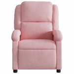 vidaXL Fauteuil inclinable électrique Rose Velours