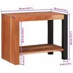 vidaXL Bibliothèque 50 x 30 x 40 cm Bois d'Acacia Massif