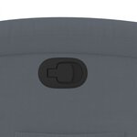 vidaXL Fauteuil inclinable en velours gris foncé