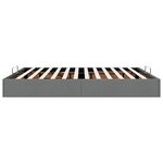 VidaXL Cadre de lit ottoman sans matelas gris foncé 160x200 cm tissu