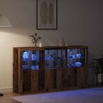 vidaXL Buffet Bois ancien 181.5 x 37 x 100 cm Bois d'ingénierie