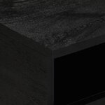 vidaXL Table basse noir 80x54x40 cm bois d'ingénierie