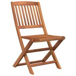 vidaXL Ensemble à manger de jardin 5 Pièces Bois d'acacia solide