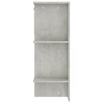 vidaXL Armoire de couloir Gris béton 97 5x37x99 cm Bois d'ingénierie