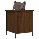 vidaXL Banc de rangement chêne marron 40x42 5x50 cm bois d'ingénierie