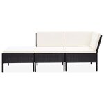 Salon de jardin meuble d'extérieur ensemble de mobilier 3 pièces avec coussins résine tressée noir 02_0016009