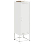vidaXL Buffet haut blanc 36x39x123 cm acier