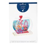 Carte saint-valentin pop up 3d - poissons - draeger paris