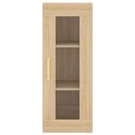 vidaXL Buffet haut Chêne sonoma 34 5x34x180 cm Bois d'ingénierie