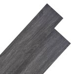 vidaXL Planches de plancher PVC Non auto-adhésif 5 26 m² Noir et blanc