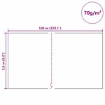 vidaXL Fleece de protection des plantes contre le gel Vert 100 x 1 6 m