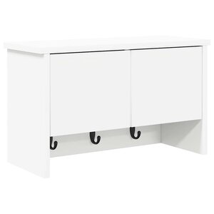 vidaXL Porte-manteau mural Blanc 50 x 20 x 30 cm Bois d'ingénierie
