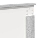 vidaXL Tête de lit Gris Sonoma 120 cm Bois d'ingénierie