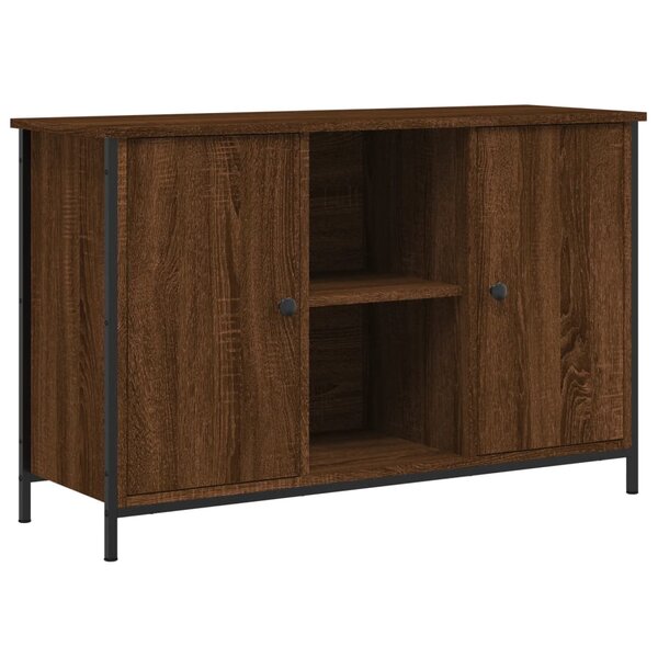 vidaXL Meuble TV chêne marron 100x35x65 cm bois d'ingénierie
