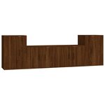 vidaXL Ensemble de meubles TV 4 Pièces Chêne marron Bois d'ingénierie