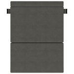 vidaXL Canapé-lit pliable Gris foncé 152 x 86 5 x 60 cm Tissu