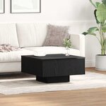 vidaXL Table basse Chêne noir 60 x 60 x 31 5 cm Bois d'ingénierie