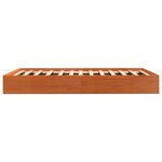 vidaXL Cadre de lit sans matelas cire marron 100x200cm bois pin massif