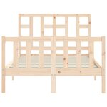 vidaXL Cadre de lit sans matelas bois de pin massif